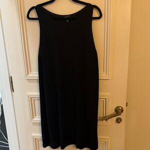 Eileen Fisher 100% Wool Sleeveless Midi Dress – Size 1X ( Black )